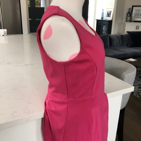 Brooks Brothers Sleeveless Scoop Neck A-Line/Full Lined Midi Dress Pink Size 8 - Picture 5 of 16